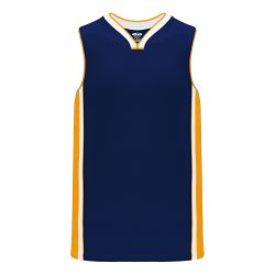 B1715 Pro Basketball Jersey - Navy/White/Gold