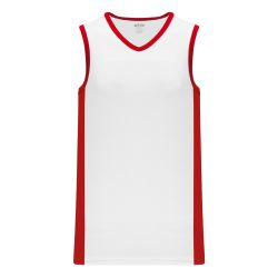 B2115 Pro Basketball Jersey - White/Red