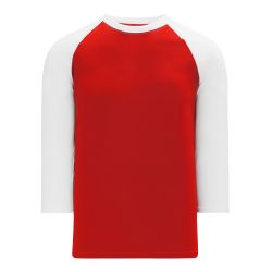 BA1846 Pullover Baseball Jersey - Red/White