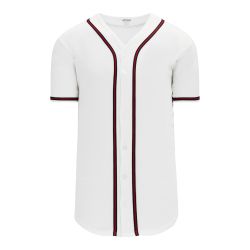 BA5500 Full Button Baseball Jersey - Atlanta White/Navy/Red