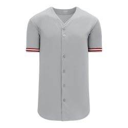 BA5500 Full Button Baseball Jersey - Cincinnati Grey/Red/White