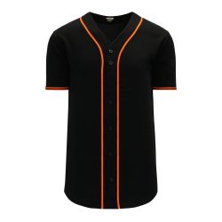 BA5500 Full Button Baseball Jersey - San Fransisco Black/Orange