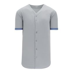 BA5500 Full Button Baseball Jersey - Toronto Grey/Royal/White