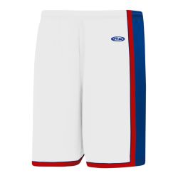 BS1735 Pro Basketball Shorts - White/Royal/Red