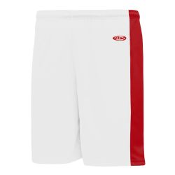 BS9145 Pro Basketball Shorts - White/Red