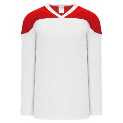 H6100 League Hockey Jersey - White/Red