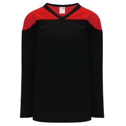 H6100 League Hockey Jersey - Black/Red