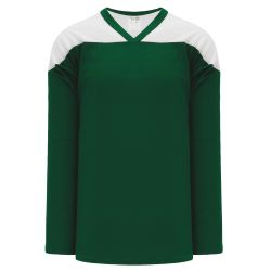 H6100 League Hockey Jersey - Dark Green/White