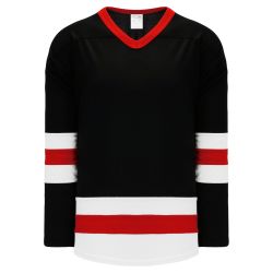 H6500 League Hockey Jersey - Black/Red/White