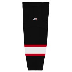 HS2100 Lightweight Pro Hockey Socks - Ottawa Black With White Stripe