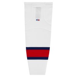 HS2100 Lightweight Pro Hockey Socks - White/Navy/Red