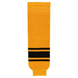 HS630 Knitted Striped Hockey Socks - Gold/Black