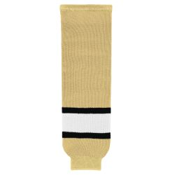 HS630 Knitted Striped Hockey Socks - Vegas/Black/White