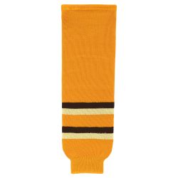 HS630 Knitted Striped Hockey Socks - Boston Winter Classic Gold