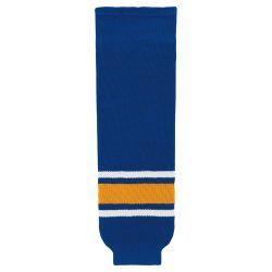 HS630 Knitted Striped Hockey Socks - Old St. Louis Royal
