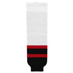 HS630 Knitted Striped Hockey Socks - Ottawa White