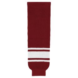 HS630 Knitted Striped Hockey Socks - New Phoenix Av Red
