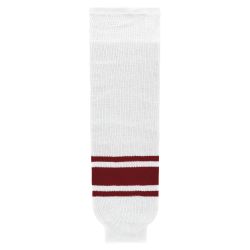 HS630 Knitted Striped Hockey Socks - New Phoenix White