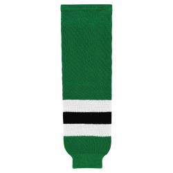 HS630 Knitted Striped Hockey Socks - 2013 Dallas Kelly Green