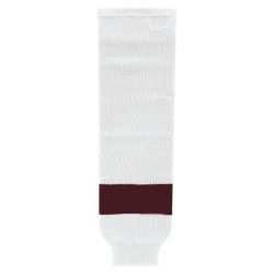 HS630 Knitted Striped Hockey Socks - Peterborough White