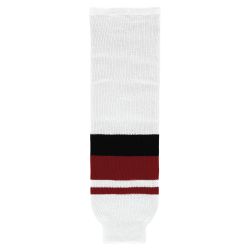 HS630 Knitted Striped Hockey Socks - 2015 Arizona White