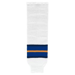 HS630 Knitted Striped Hockey Socks - 1998 St. Louis White