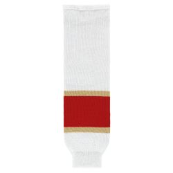 HS630 Knitted Striped Hockey Socks - 2016 Florida White