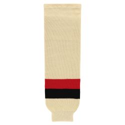 HS630 Knitted Striped Hockey Socks - Ottawa Heritage Classic Sand