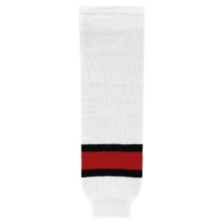 HS630 Knitted Striped Hockey Socks - 2002 Team Canada White
