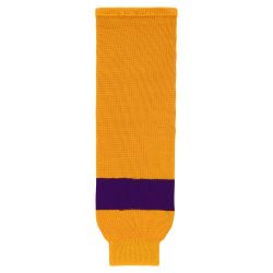HS630 Knitted Striped Hockey Socks - 2014 La 3rd Gold