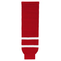 HS630 Knitted Striped Hockey Socks - Team Canada Red (2010)