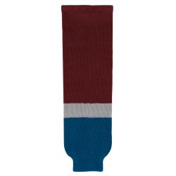 HS630 Knitted Striped Hockey Socks - 2011 Colorado Cardinal