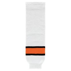 HS630 Knitted Striped Hockey Socks - Philadelphia White