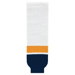 HS630 Knitted Striped Hockey Socks - 2013 Nashville White