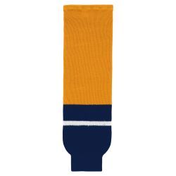 HS630 Knitted Striped Hockey Socks - 2013 Nashville Gold