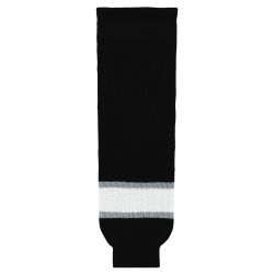 HS630 Knitted Striped Hockey Socks - Old La Black
