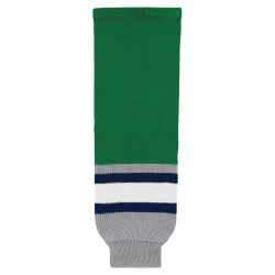 HS630 Knitted Striped Hockey Socks - Plymouth Kelly