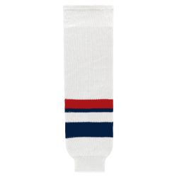 HS630 Knitted Striped Hockey Socks - 2005 Team Usa White