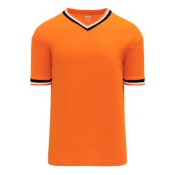 S1333 Soccer Jersey - Orange/Black/White