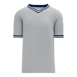 S1333 Soccer Jersey - Grey/Navy/White
