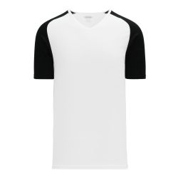 S1375 Soccer Jersey - White/Black