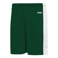 SS9145 Soccer Shorts - Dark Green/White
