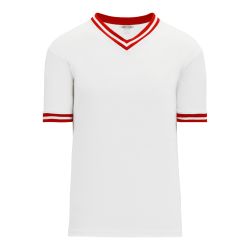 V1333 Volleyball Jersey - White/Red