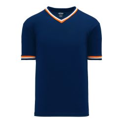 V1333 Volleyball Jersey - Navy/Orange/White