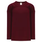 H6000 Practice Hockey Jersey - Maroon - Front