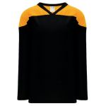 H6100 League Hockey Jersey - Black/Gold - Front