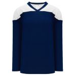 H6100 League Hockey Jersey - Navy/White - Front