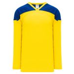 H6100 League Hockey Jersey - Maize/Royal - Front