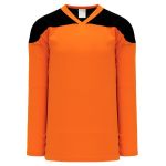 H6100 League Hockey Jersey - Orange/Black - Front