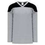 H6100 League Hockey Jersey - Grey/Black - Front